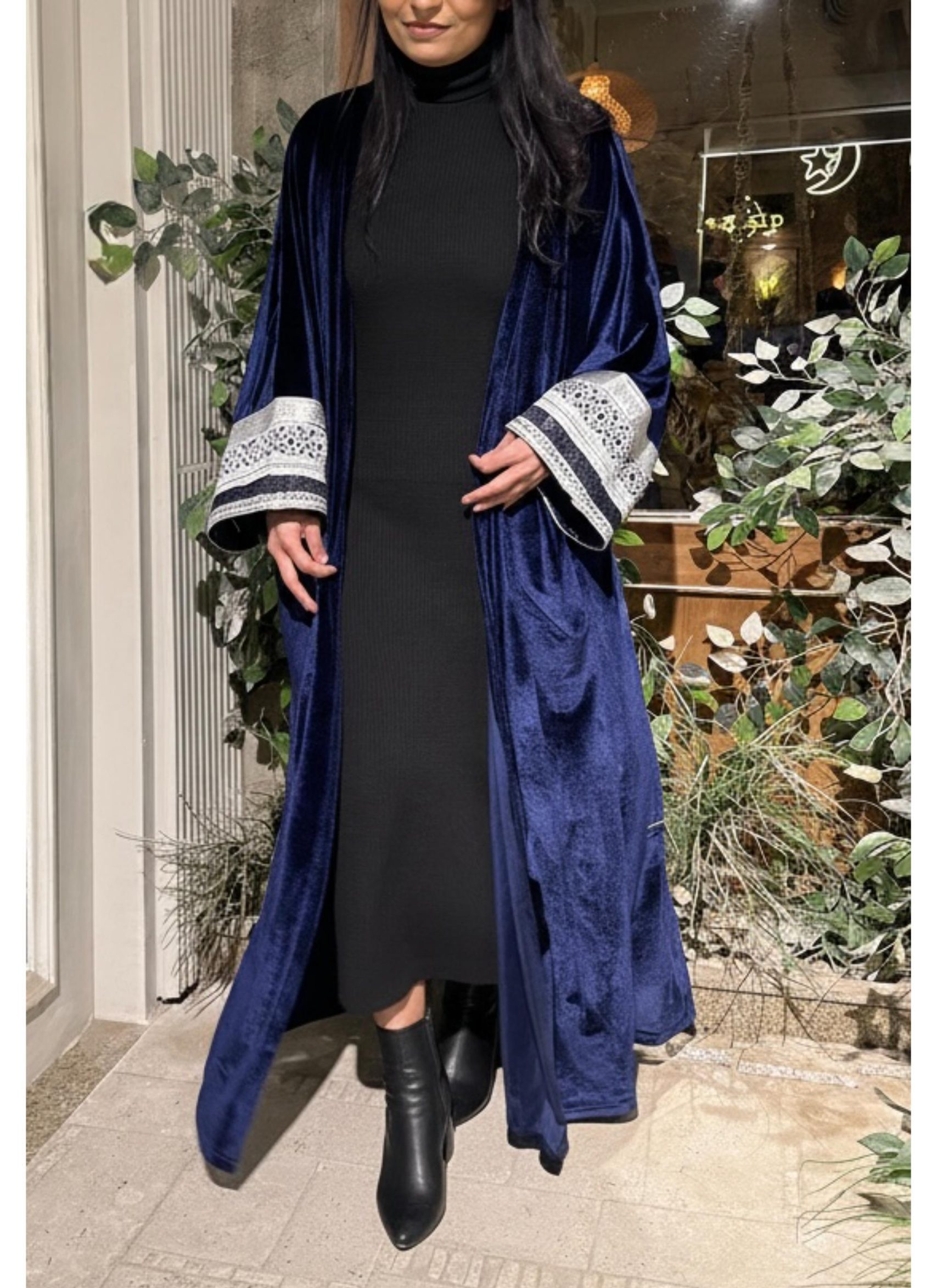 IMG_2785 Midnight royal blue Kaftan - Image 1